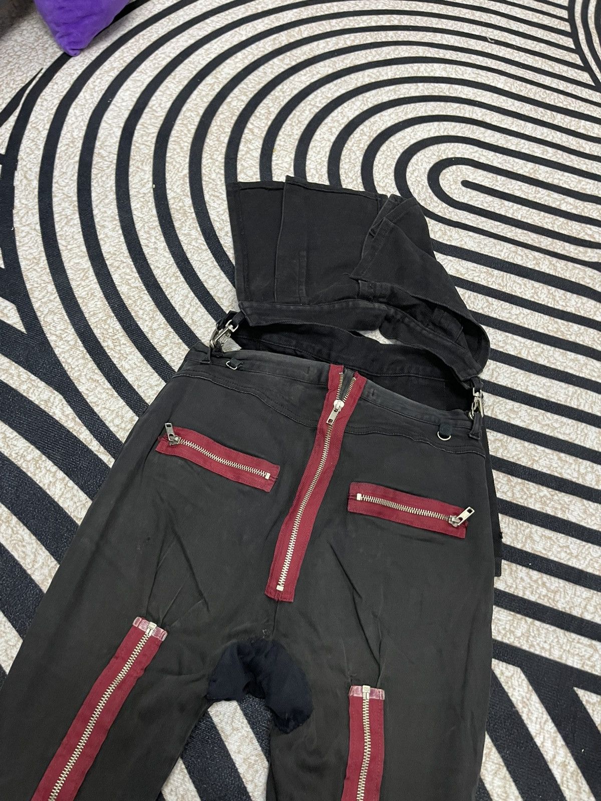If Six Was Nine 2000s LGB STYLE PUNK SHORT PANT RARE DESIGN Size US 27 - 15 Thumbnail