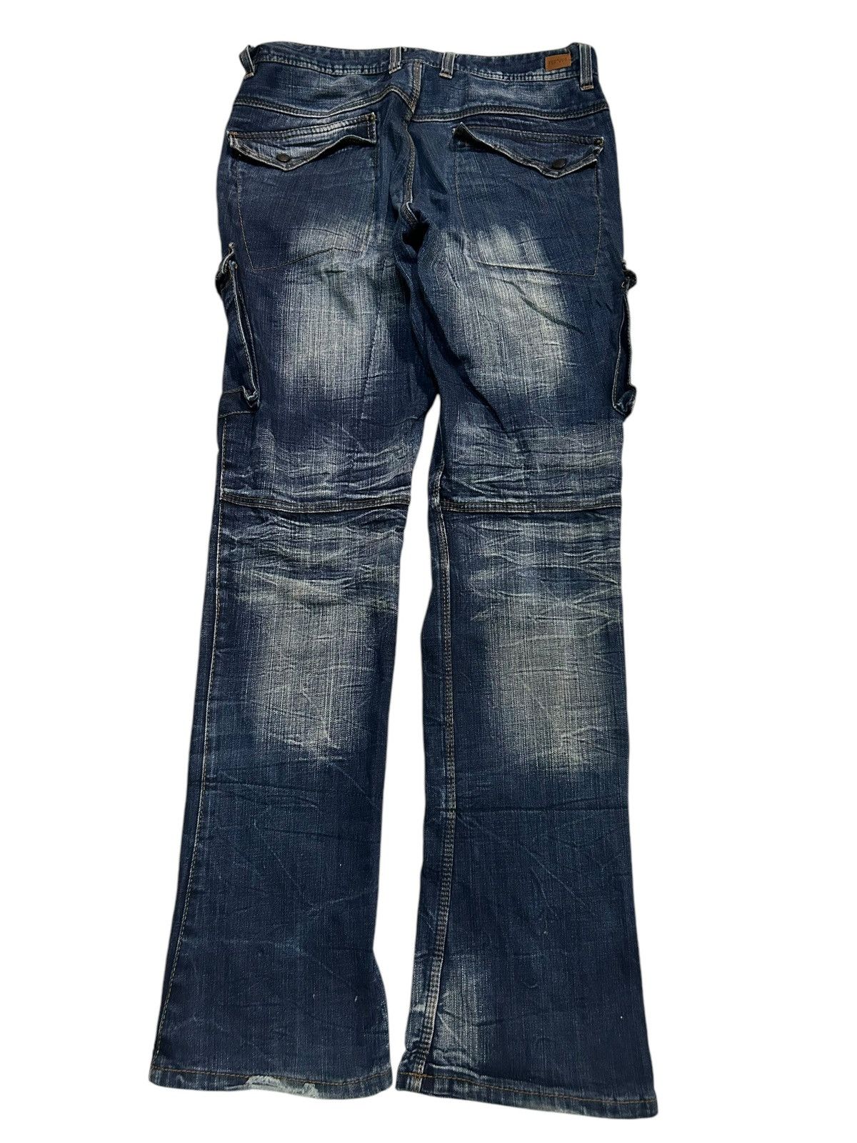 If Six Was Nine × Le Grande Bleu (L.G.B.) × Nicole Club Nicole Club For Men MultiPocket Punk Style Distressed Jeans Size US 32 / EU 48 - 9 Thumbnail