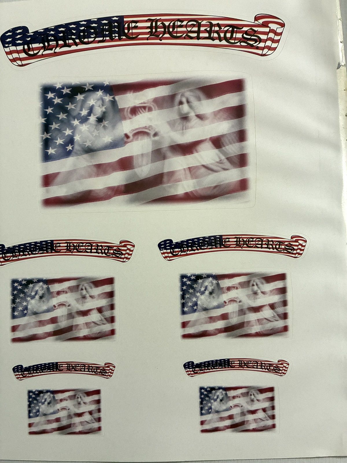 Chrome Hearts Chrome hearts full sticker sheet American Flag Size ONE SIZE - 2 Thumbnail