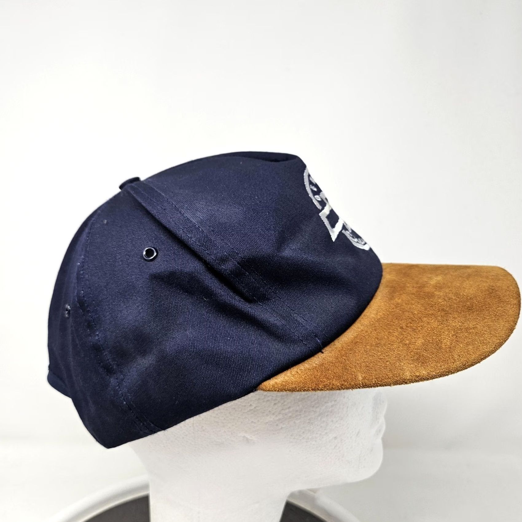 Vintage VINTAGE Chevrolet Hat Cap Snap Back Blue Brown Mens Auto Racing Throwback 90s Baseball Cap One Size Blue Adults Mens Size ONE SIZE - 3 Thumbnail
