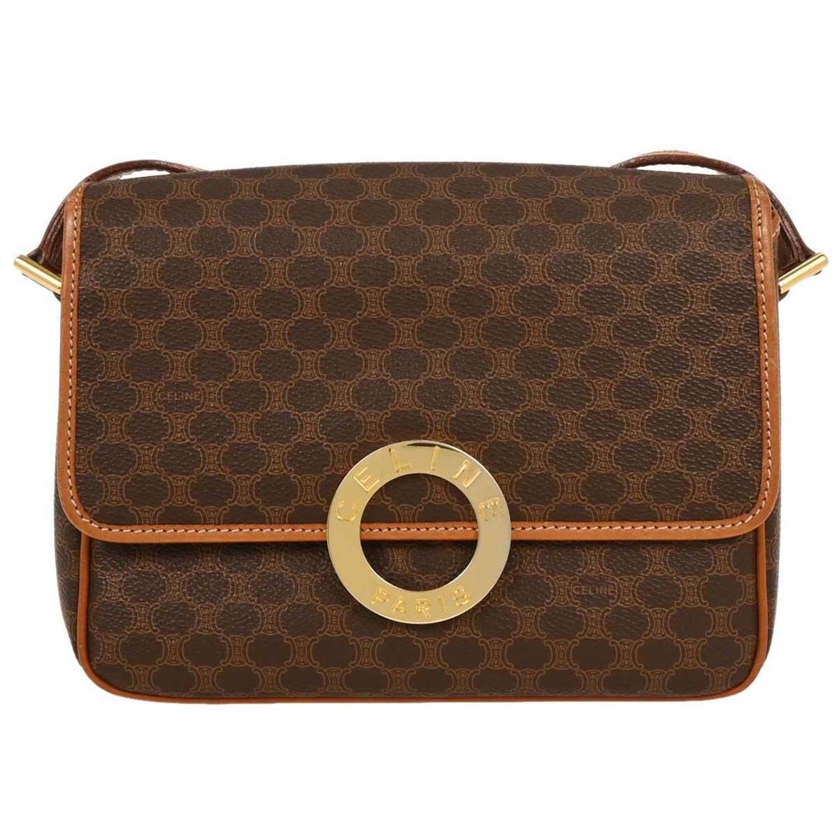 Celine Celine Vintage Flap Shoulder Bag Macadam Coated Canvas Size ONE SIZE - 1 Thumbnail