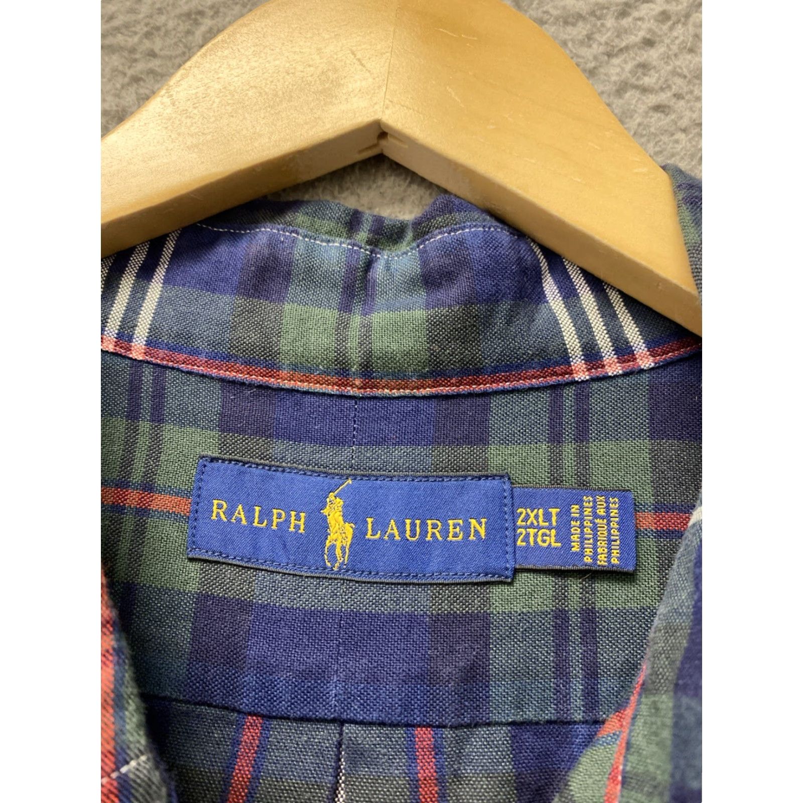 Ralph Lauren Polo Ralph Lauren Button-Down Shirt Mens XXLT 2XLT Classic Green Long Sleeve Embroidered Pony Logo Plaid Cotton Casual All Seasons Size US XXL / EU 58 / 5 - 5 Thumbnail