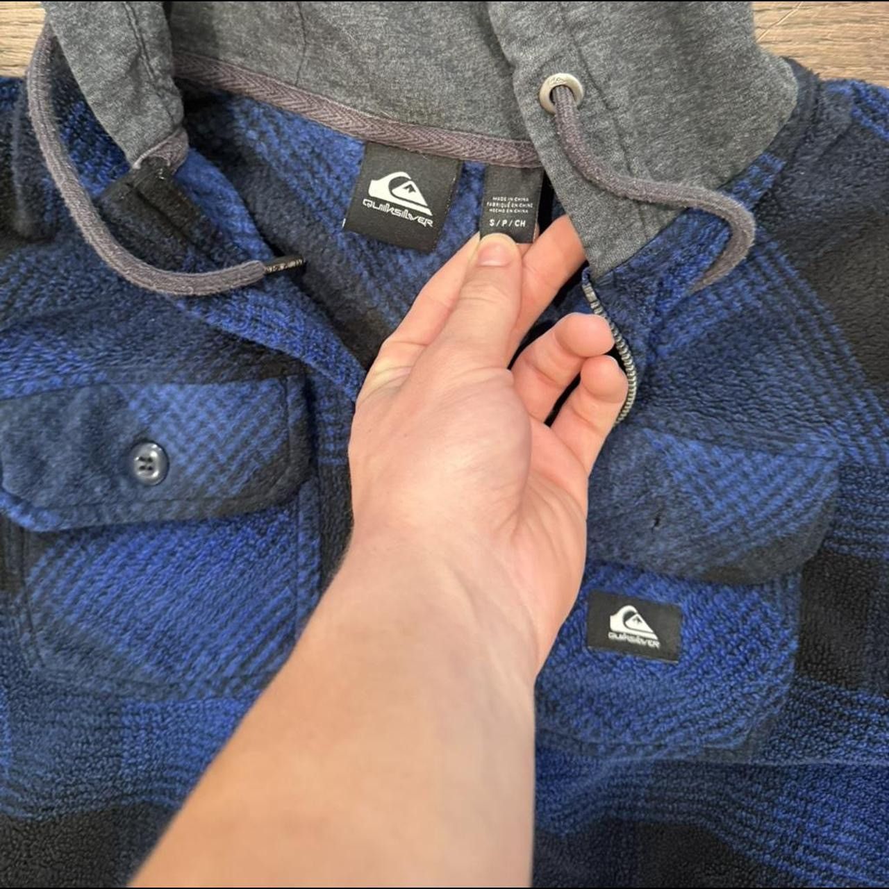 Quicksilver Quicksilver Y2K Plaid Zip-Up Hoodie – Blue & Black – Skate Size US M / EU 48-50 / 2 - 3 Thumbnail