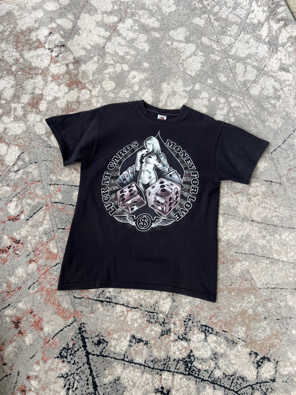 Fruit Of The Loom Poker Luck At Cards Money For Love Tee Size US M / EU 48-50 / 2 - 1 Thumbnail