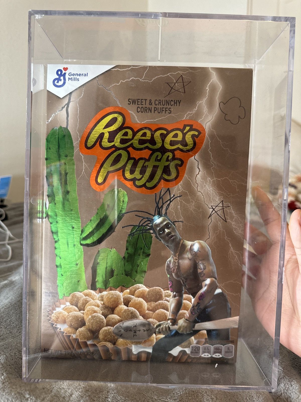 image of Travis Scott Reese’S Puffs Original Collab in Brown, Men's