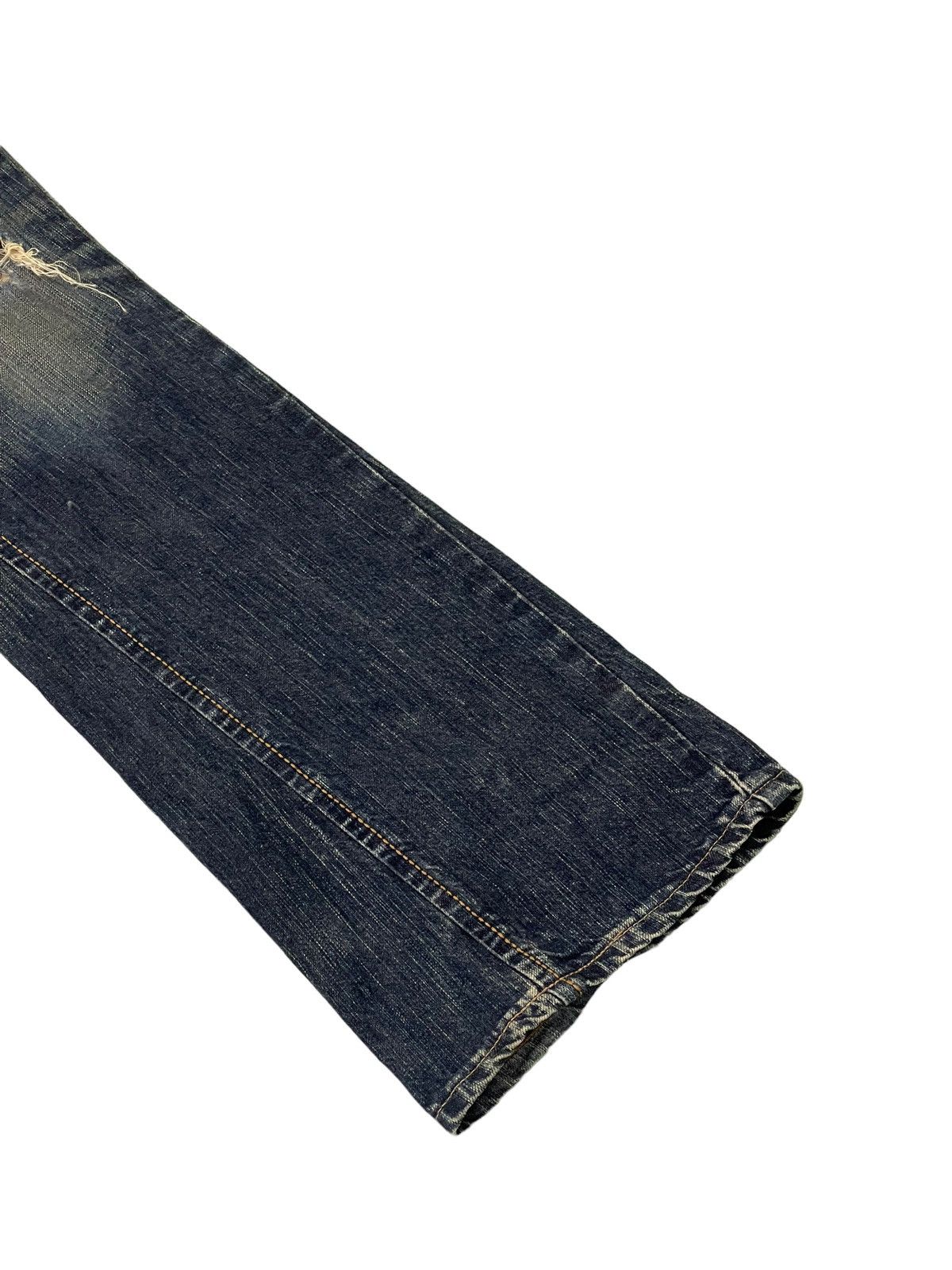 Edwin Flare Jeans Edwin Native Japan Distress Boot Cut 7🟦2 Size US 30 / EU 46 - 4 Thumbnail
