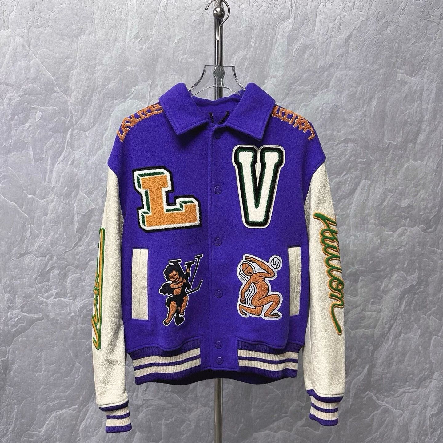 Louis Vuitton louis vuitton color block varsity jacket Size US L / EU 52-54 / 3 - 1 Thumbnail