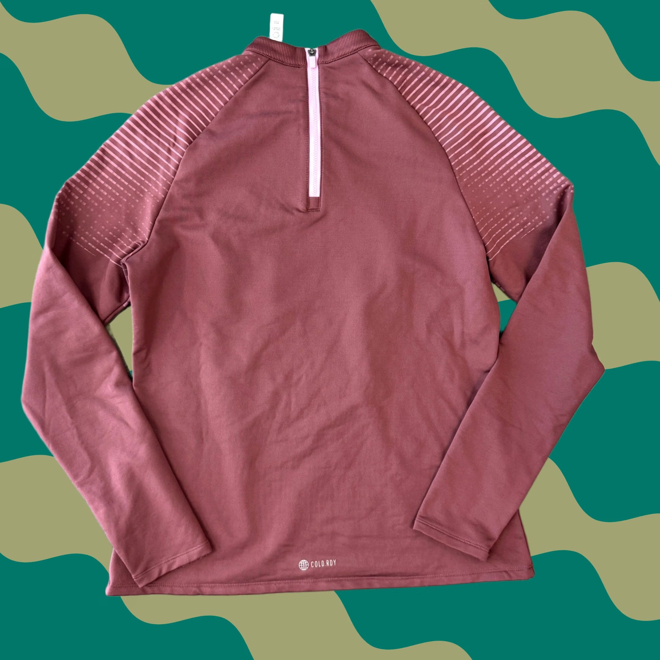 Adidas Adidas Embroidered Longsleeve Medium Athletic Pullover Mauve Shirt Womens Regular M Red Size M / US 6-8 / IT 42-44 - 1 Thumbnail