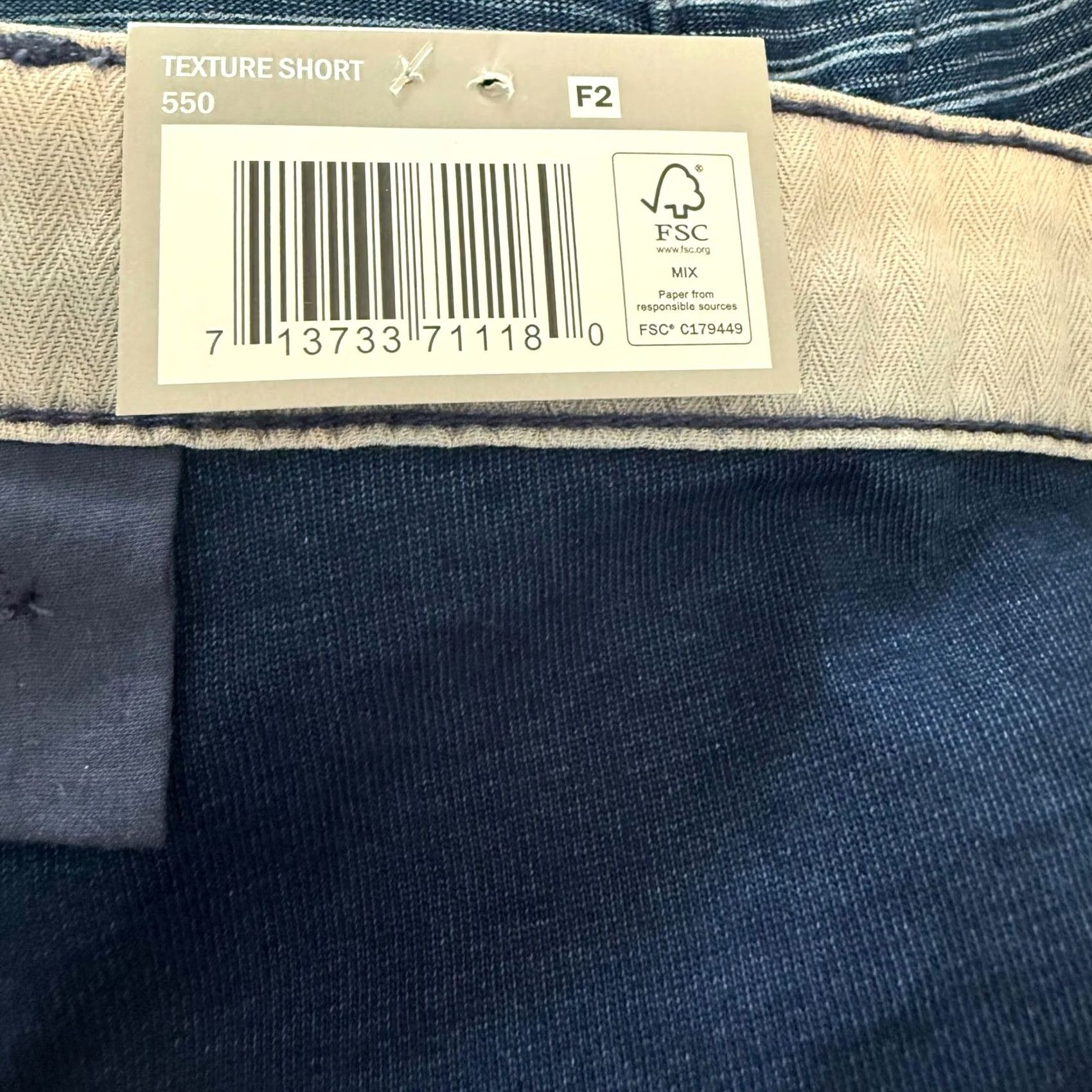 Vintage Falls Creek Striped Shorts Chino Blue 46 Men Casual Travel Knee Length Pockets Lightweight Cotton Blend Knit Vintage No Size US 30 / EU 46 - 6 Thumbnail