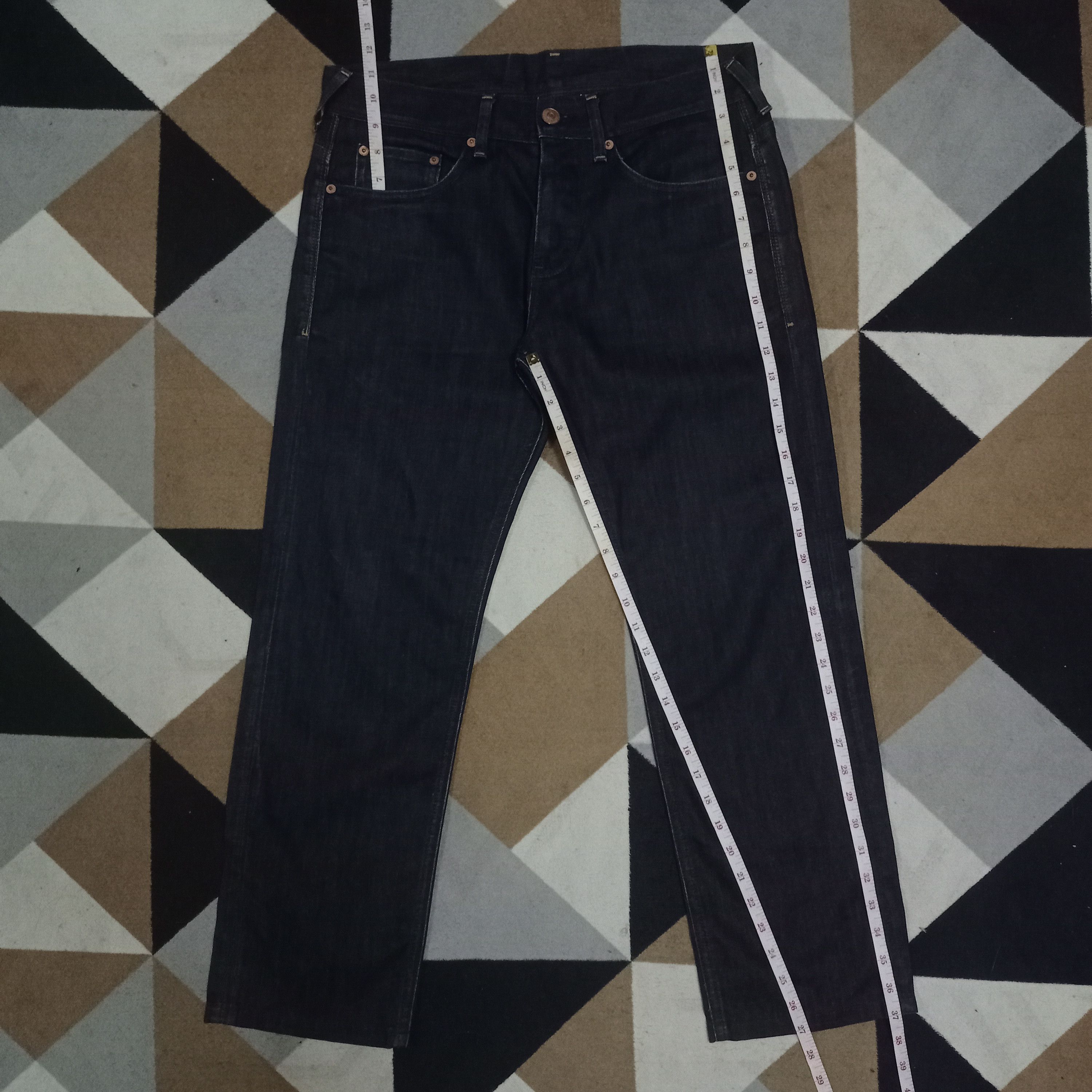 Armani × Armani Exchange Vintage Armani Raw Denim Indigo Style Jeans 33x27 Size US 33 - 9 Thumbnail