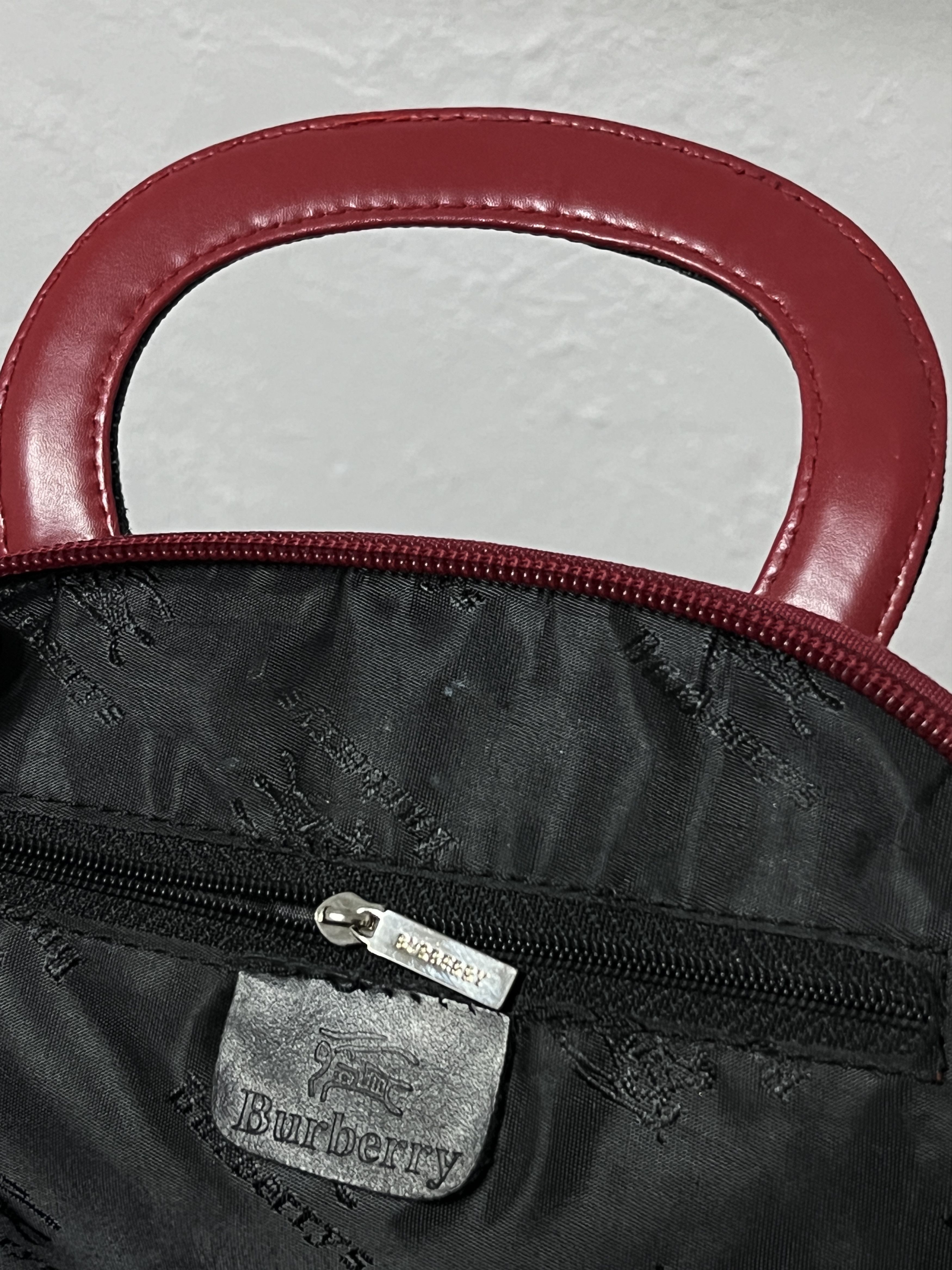Burberry × Vintage 1990s BURBERRY's CUTE MONOGRAM RARE BAG - 6139 Size ONE SIZE - 7 Thumbnail