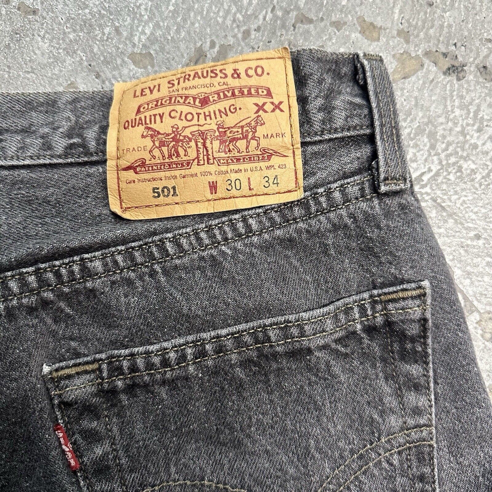 Levi's × Vintage Vintage 90s Levi’s Faded Black Denim Jeans 30x34 Made In USA Size US 30 / EU 46 - 7 Thumbnail