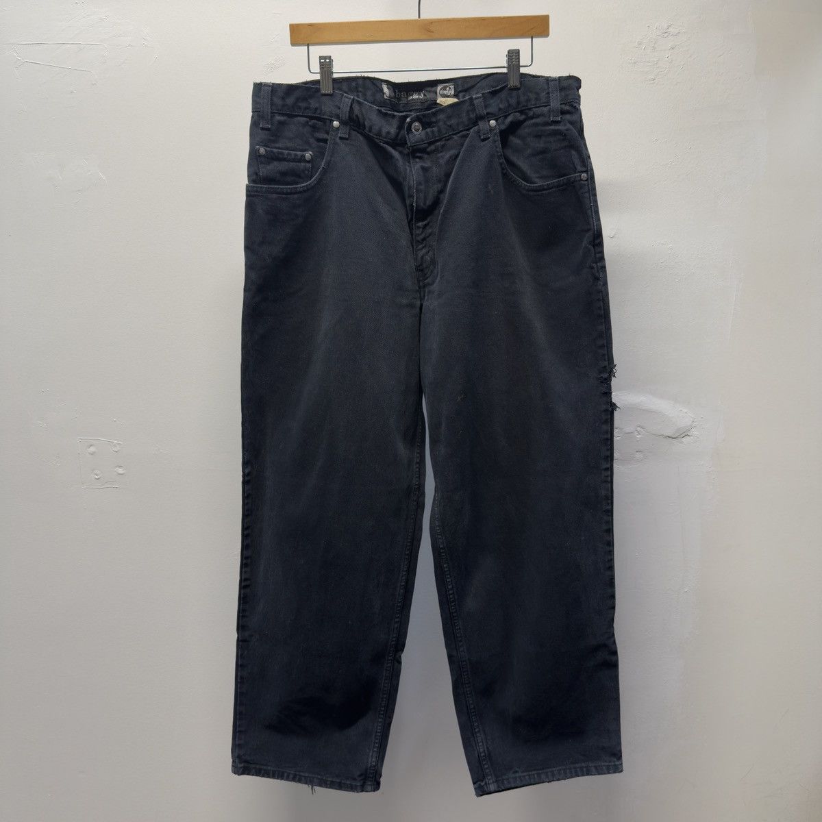 Levi's 90s Levi's Silvertab Black Baggy Jeans ERD Grunge Chrome Size US 38 / EU 54 - 2 Thumbnail