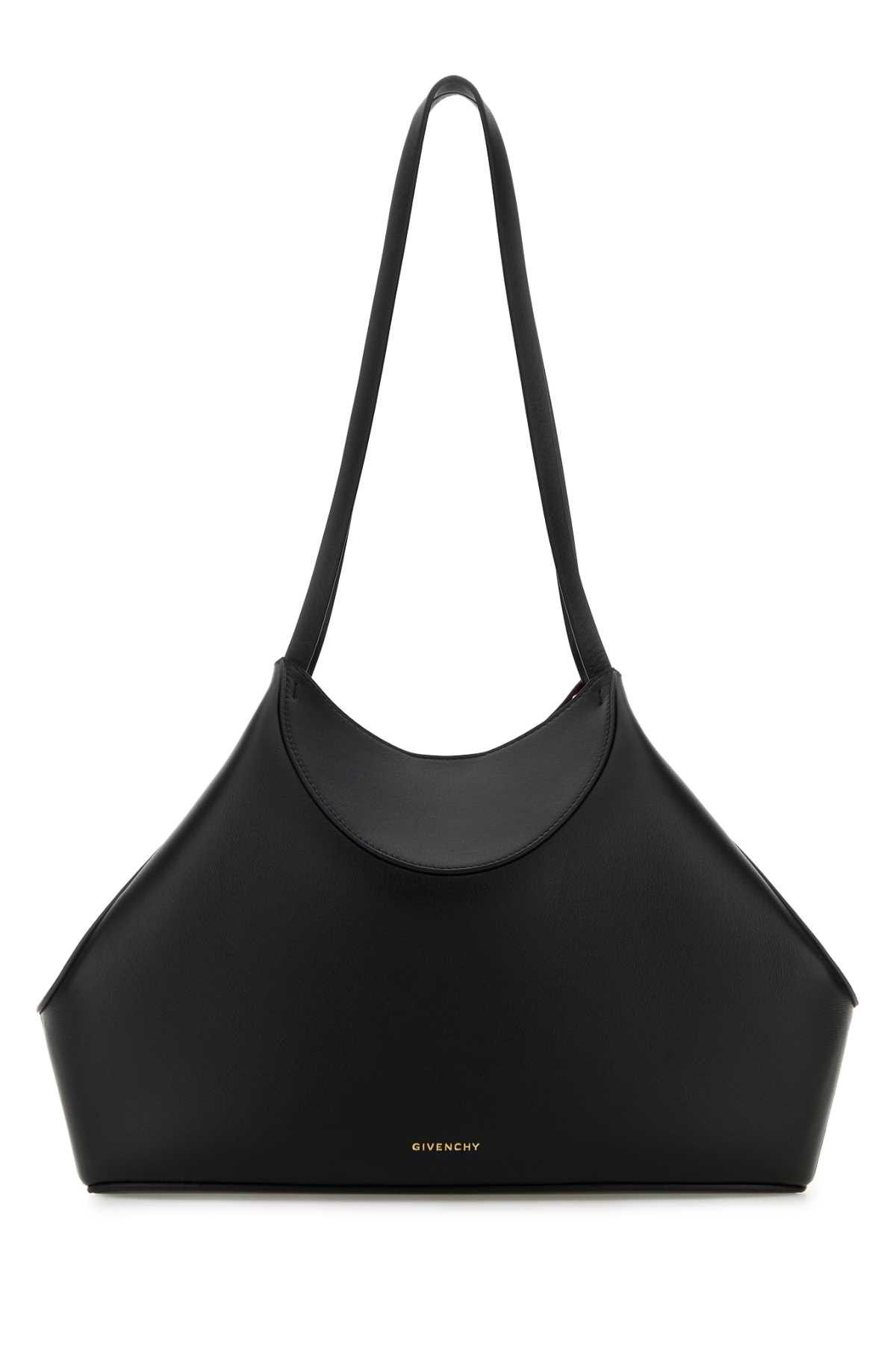 Givenchy Black Leather Small Facet Shoulder Bag Size ONE SIZE - 1 Thumbnail
