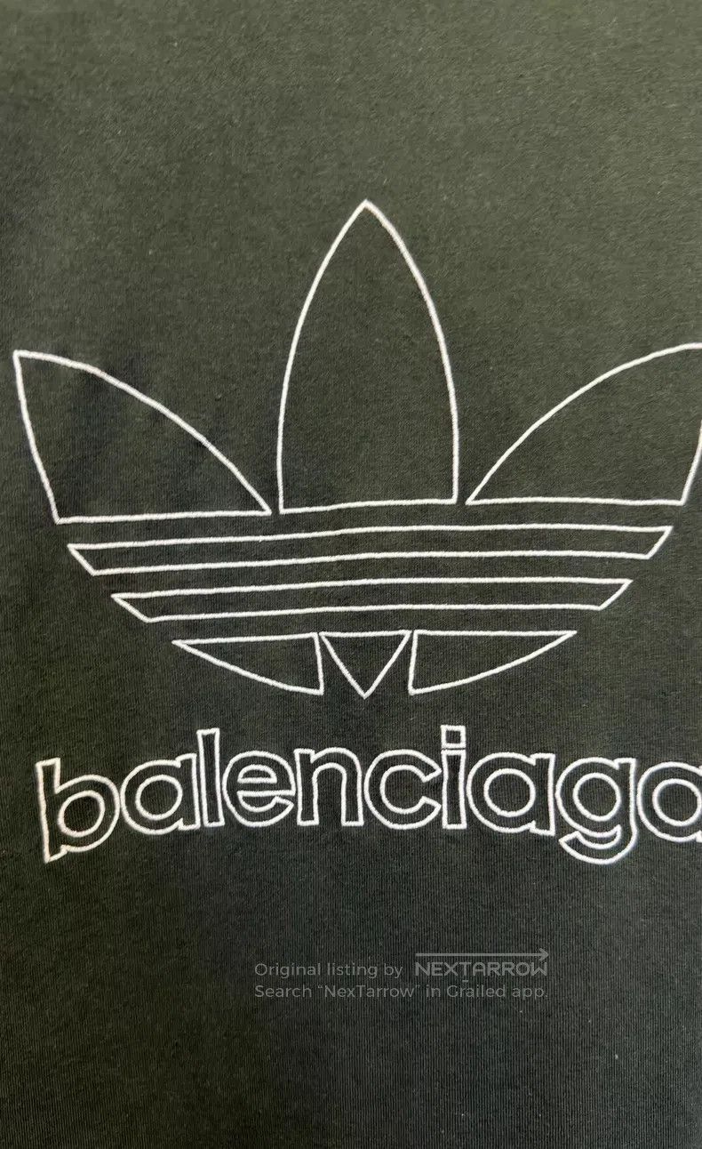 Balenciaga Balenciaga Logo Letter Print Round Neck Short Sleeve T-Shi Size US M / EU 48-50 / 2 - 2 Thumbnail