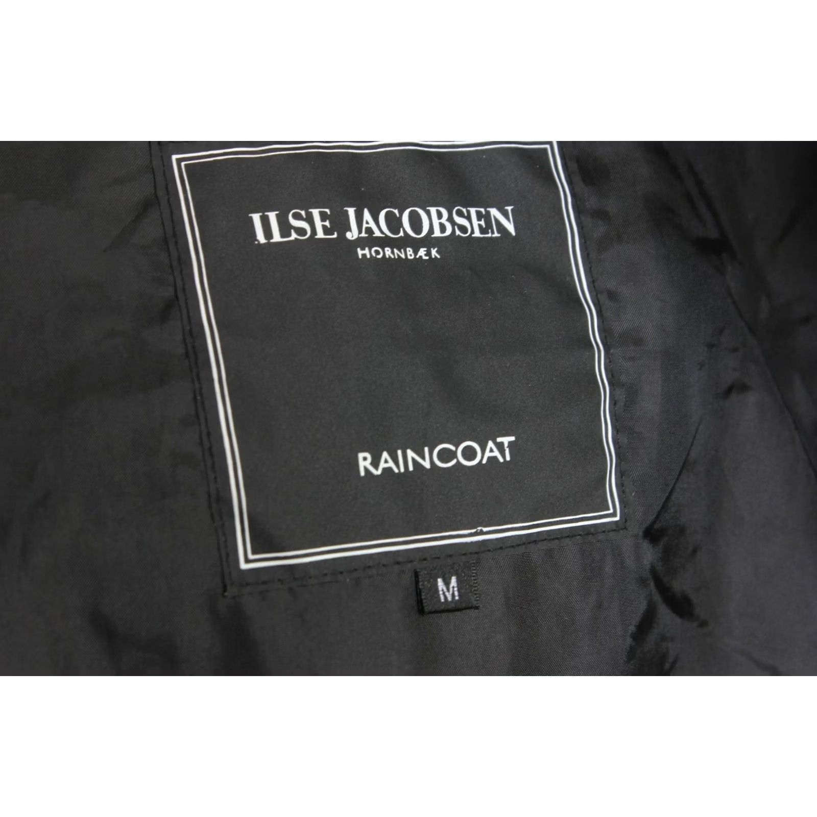 Ilse Jacobsen ILSE JACOBSEN RAINCOAT Hooded Jacket Women Size M PVC Coated MJ2219 Size M / US 6-8 / IT 42-44 - 5 Thumbnail