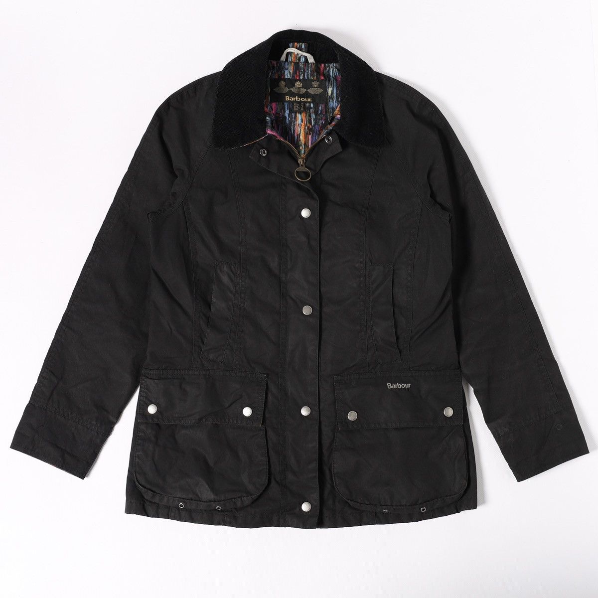 Barbour Barbour Wax Jacket Liberty Beadnell size 10 Womens Black Size M / US 6-8 / IT 42-44 - 15 Thumbnail