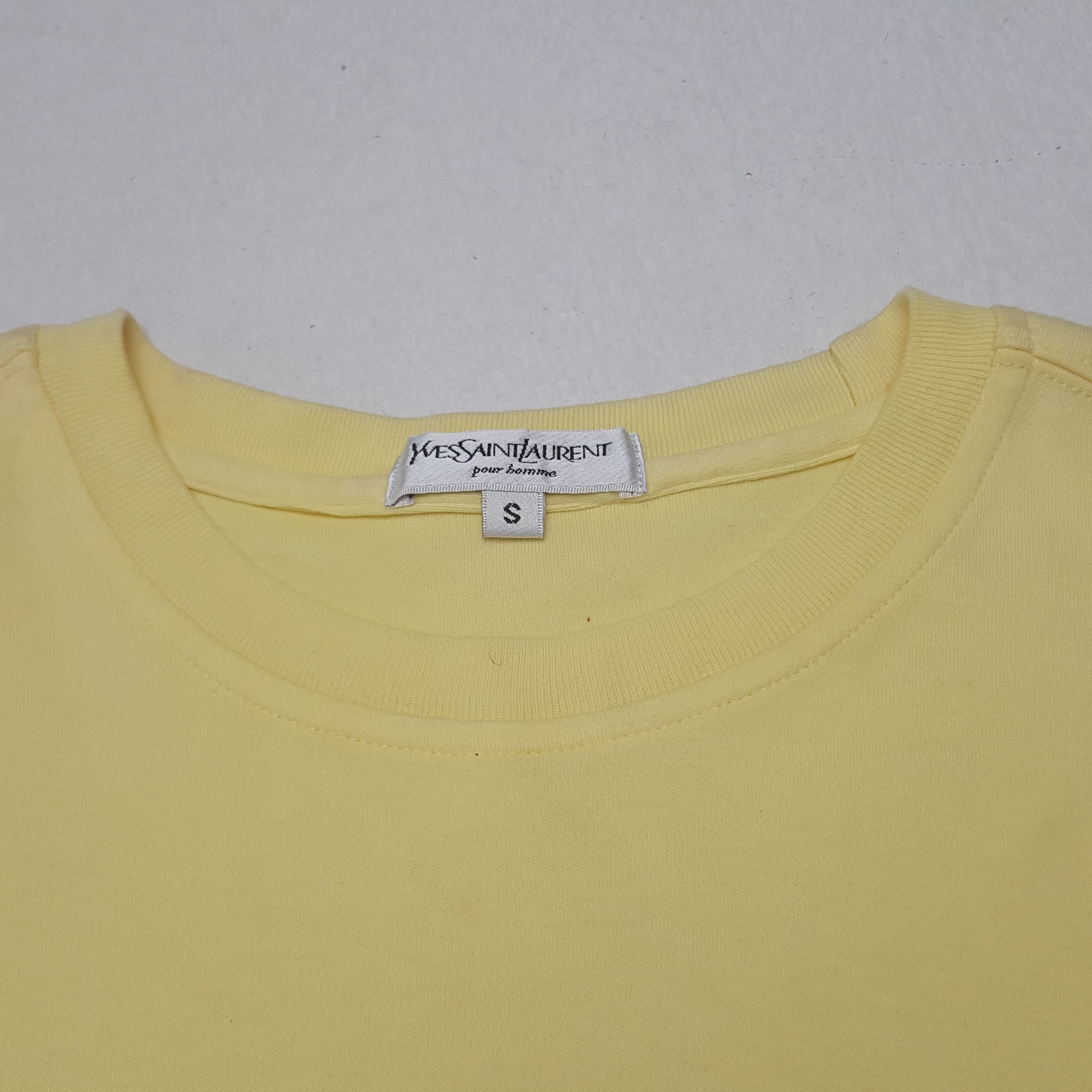 Vintage × Yves Saint Laurent Vintage Yves Saint Laurent Spell Out Tshirt Size US M / EU 48-50 / 2 - 4 Thumbnail