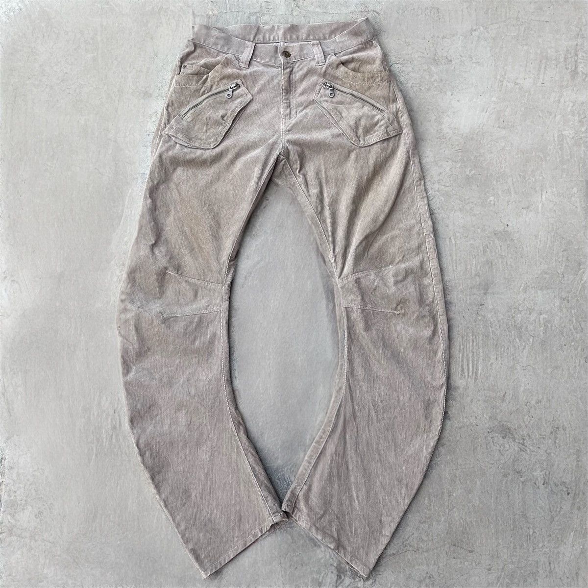 PPFM PPFM J Cut Curve Corduroy Pants Size US 32 / EU 48 - 2 Thumbnail