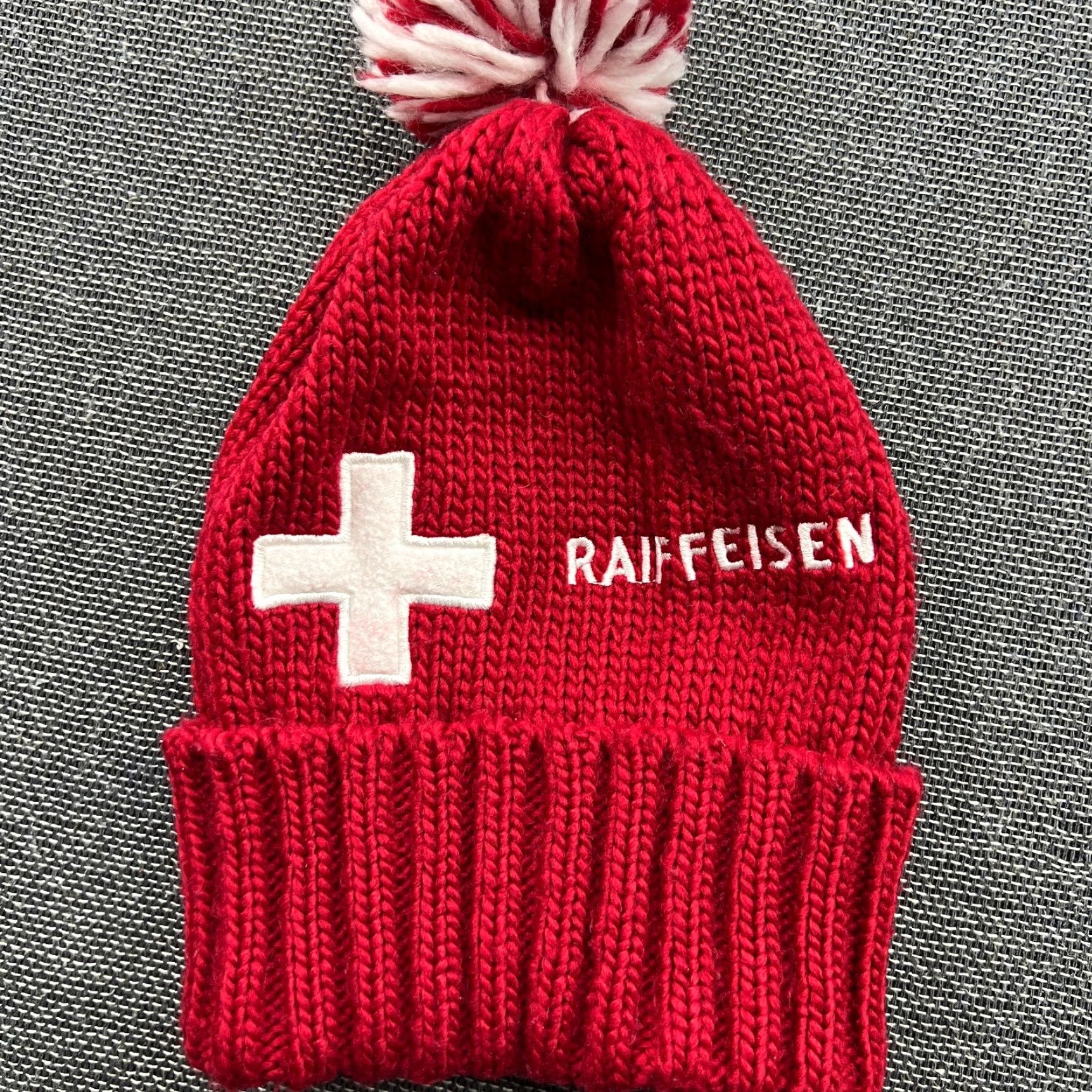Vintage VINTAGE Weidmann Switzerland Ski Beanie Hat Unisex Adults One Size Red Cuffed Flag Size ONE SIZE - 2 Thumbnail