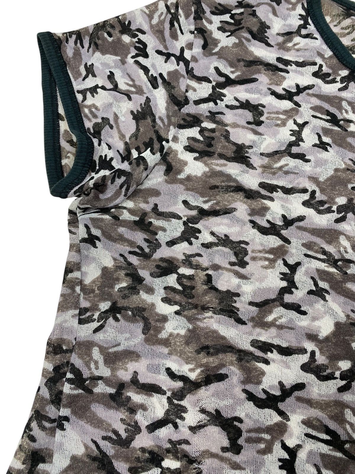 Jean Paul Gaultier Jean Paul Gaultier Camo Mesh Top Size US S / EU 44-46 / 1 - 8 Thumbnail