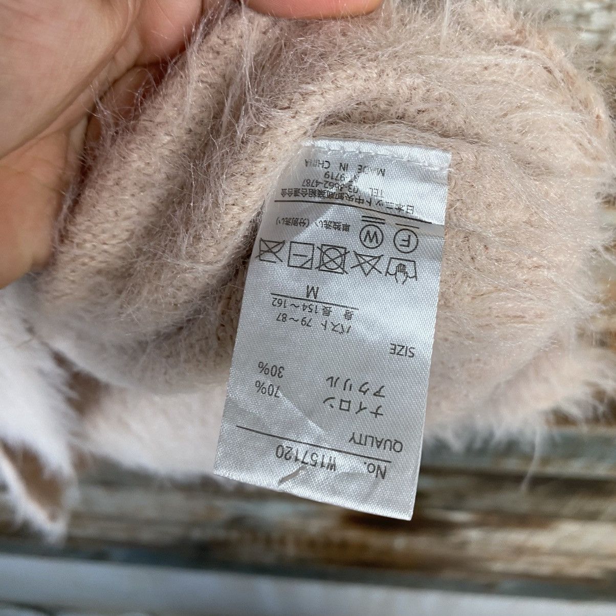 Japanese Brand DL Khalita Pink fur shaggy Knitwear #C1063 Size M / US 6-8 / IT 42-44 - 11 Thumbnail