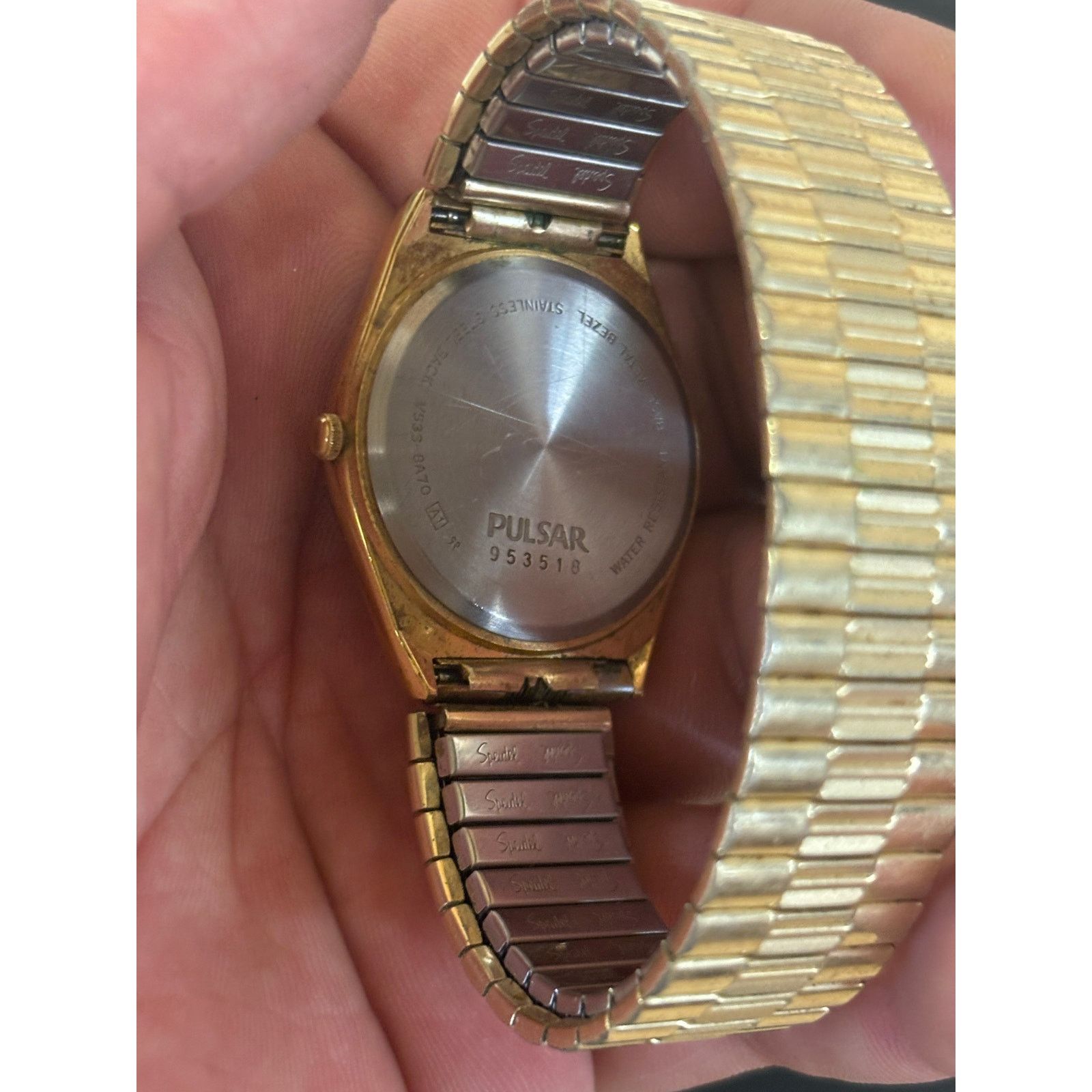 Pulsar Pulsar V533-8A70 Gold Tone Men’s Watch! New Battery! Size ONE SIZE - 6 Thumbnail