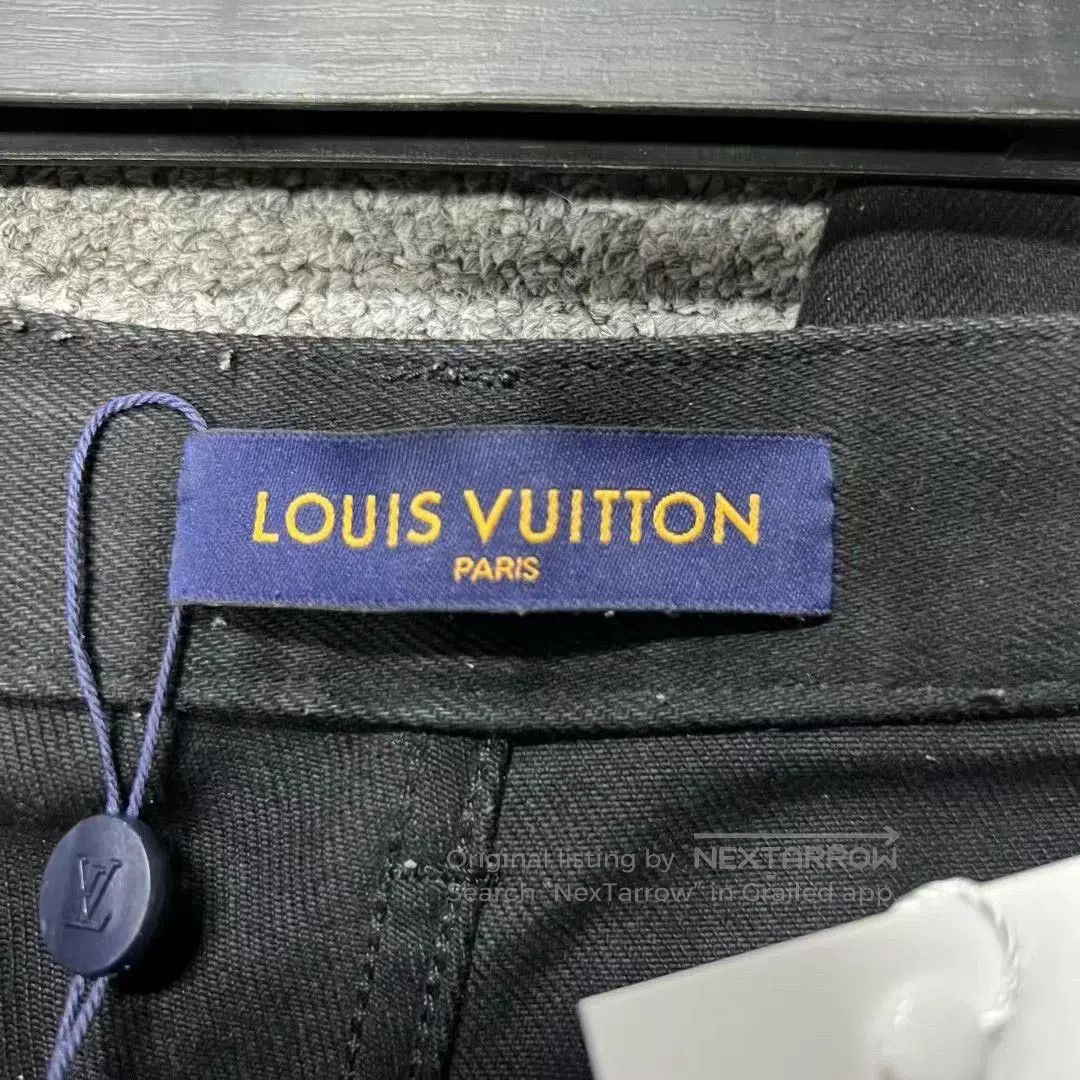 Louis Vuitton black loose-fit zip work denim pants. Size US 30 / EU 46 - 3 Thumbnail