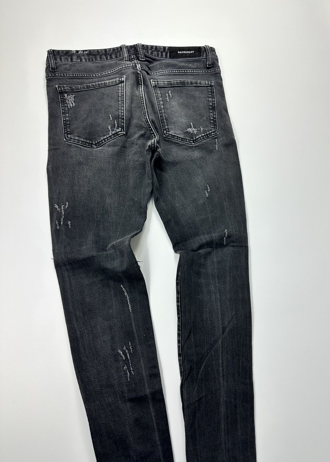 Represent Clo. Represent Skinny Slim Black Jeans Size US 32 / EU 48 - 10 Thumbnail
