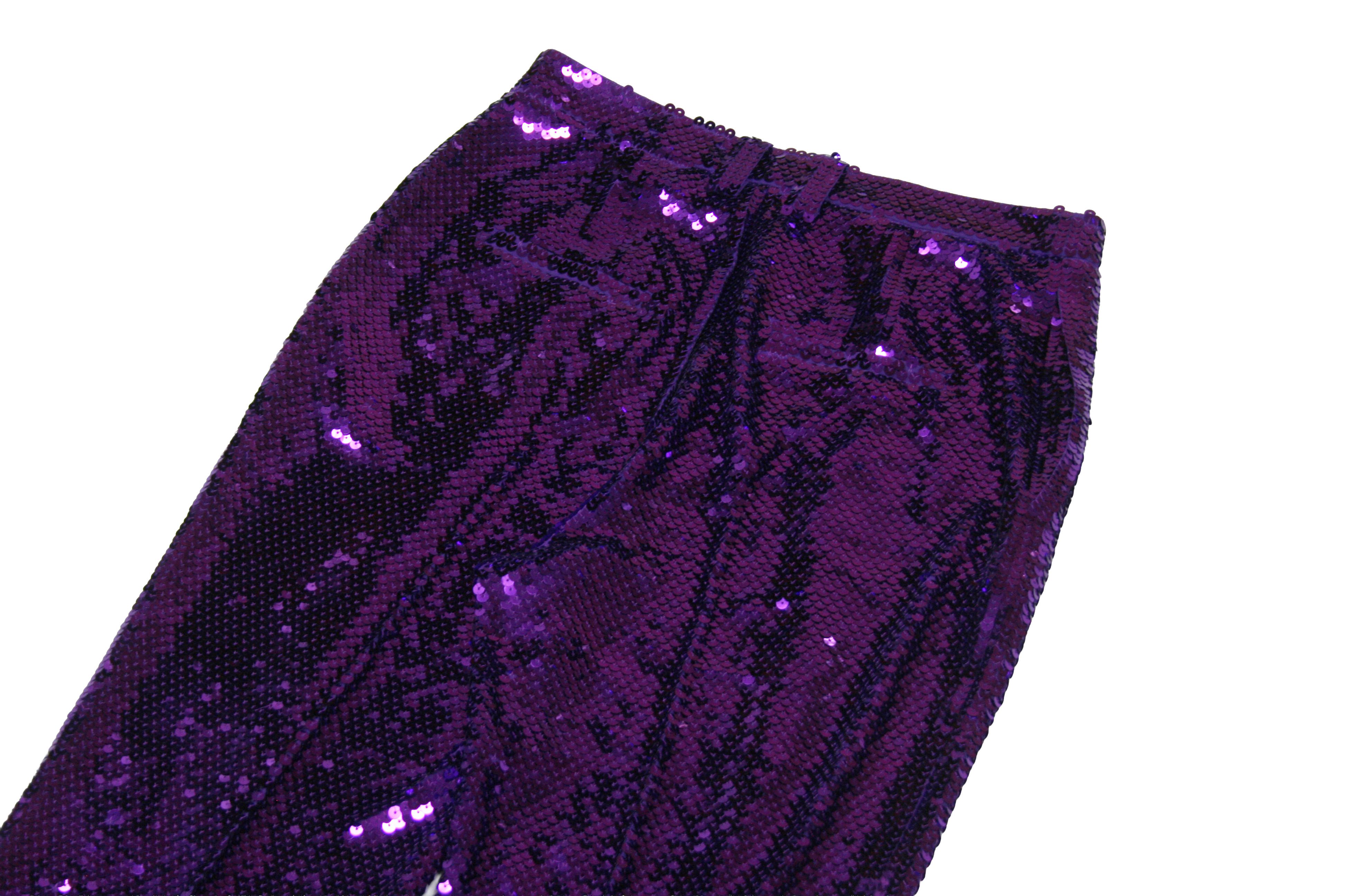 H&M × Paco Rabanne F/W23 Sequin Disc Payets Flared Pants Size 30" / US 8 / IT 44 - 4 Thumbnail