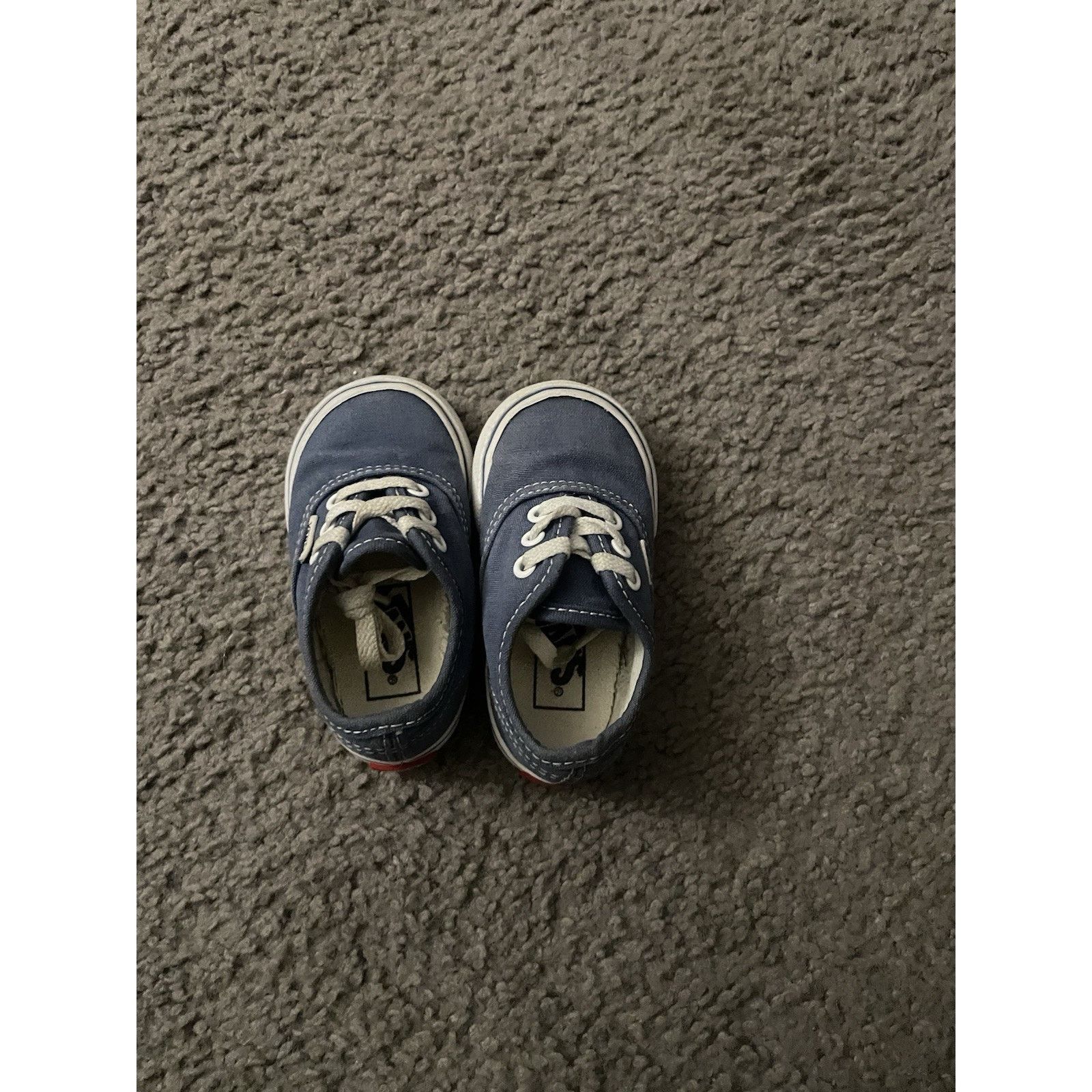 Vans Size 4c-Vans Authentic Canvas Shoes Blue Toddler Sneakers Size US 5 / EU 37 - 4 Thumbnail