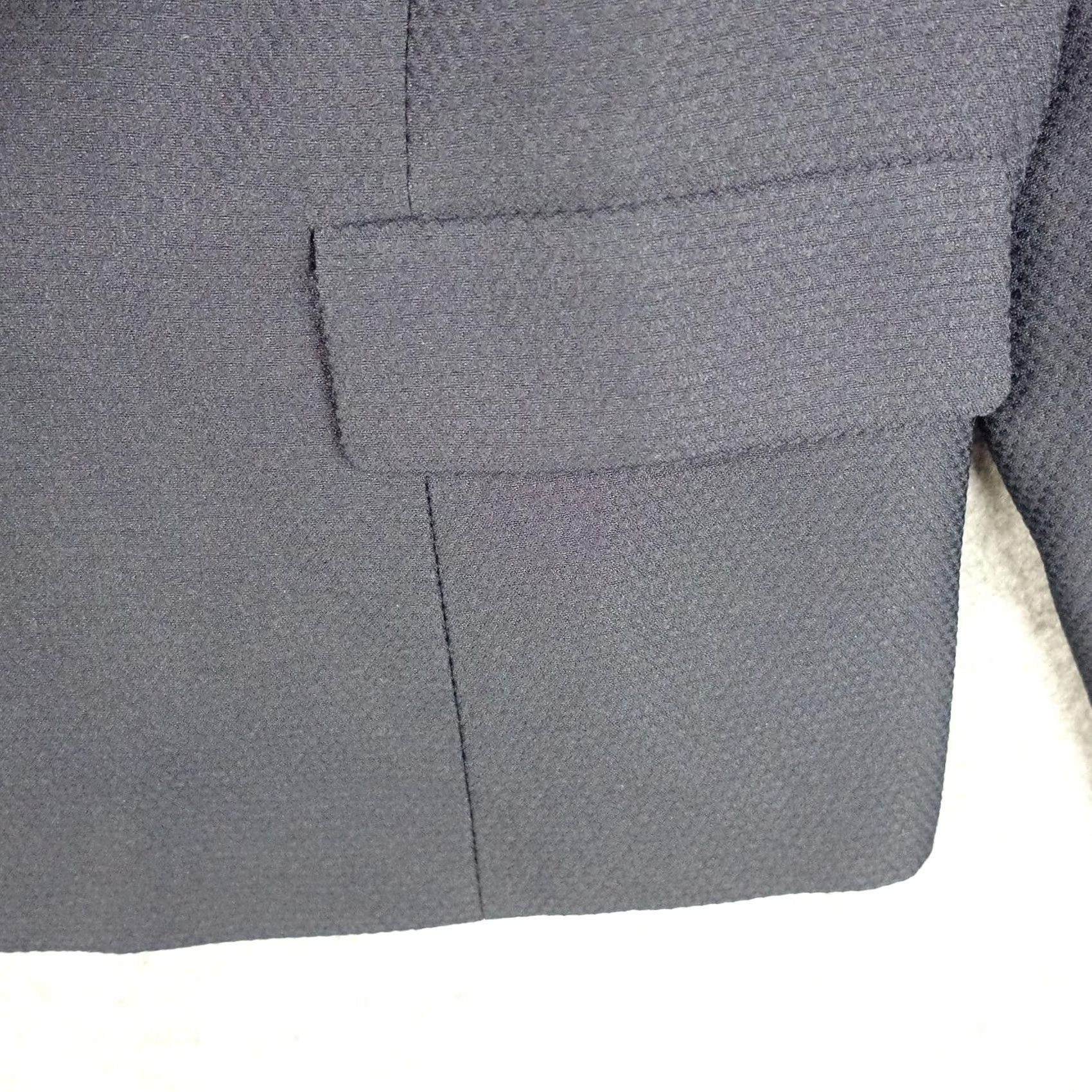 Evan Picone VINTAGE Evan Picone Blazer Jacket Womens 20W Navy Blue Textured Career Workwear Blazer Size 3XL / US 20-22 - 4 Thumbnail