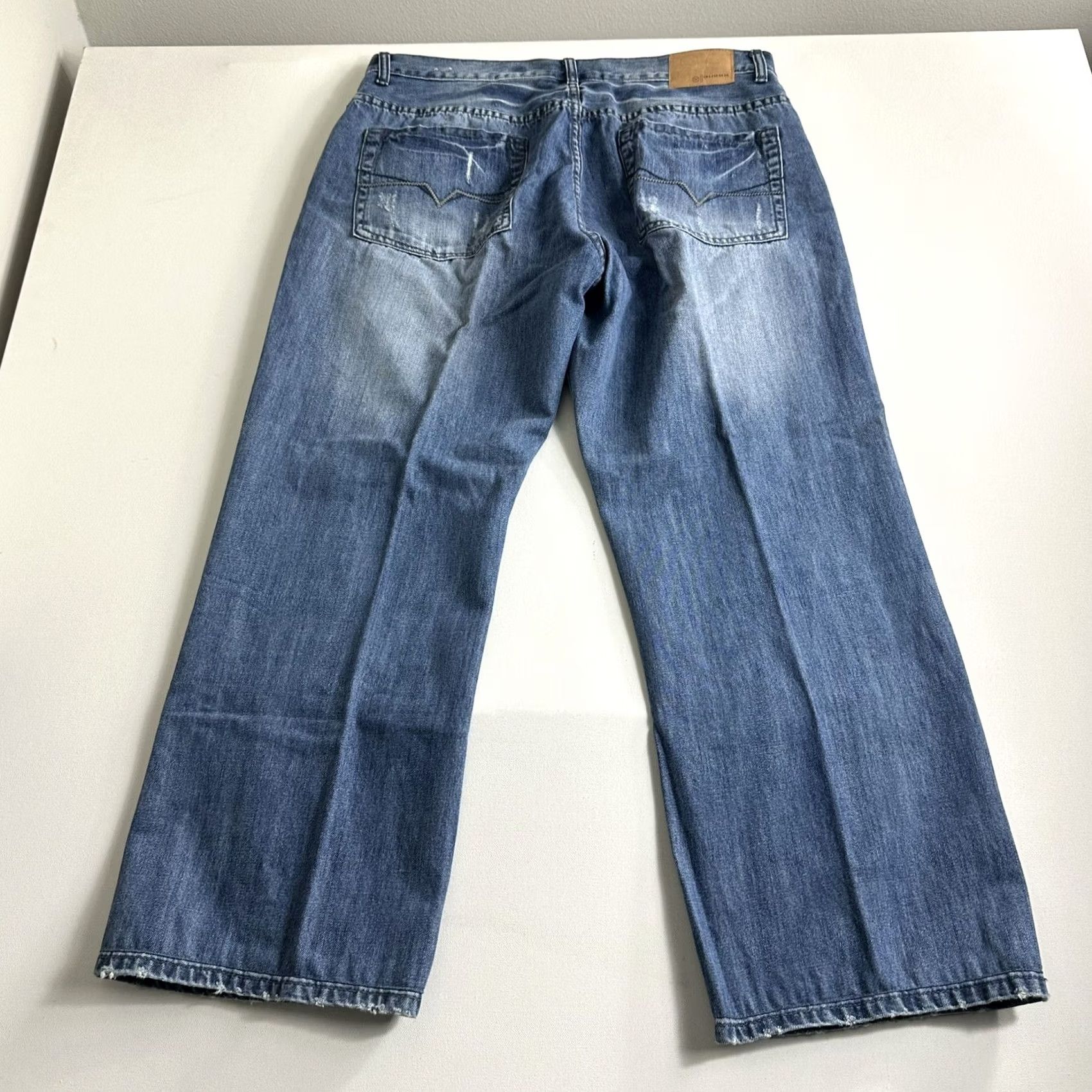 Guess GUESS Jeans Men 38x29 Denim Blue Zip Fly Relaxed Fit 5-Pocket Straight Vintage No Size US 38 / EU 54 - 2 Thumbnail