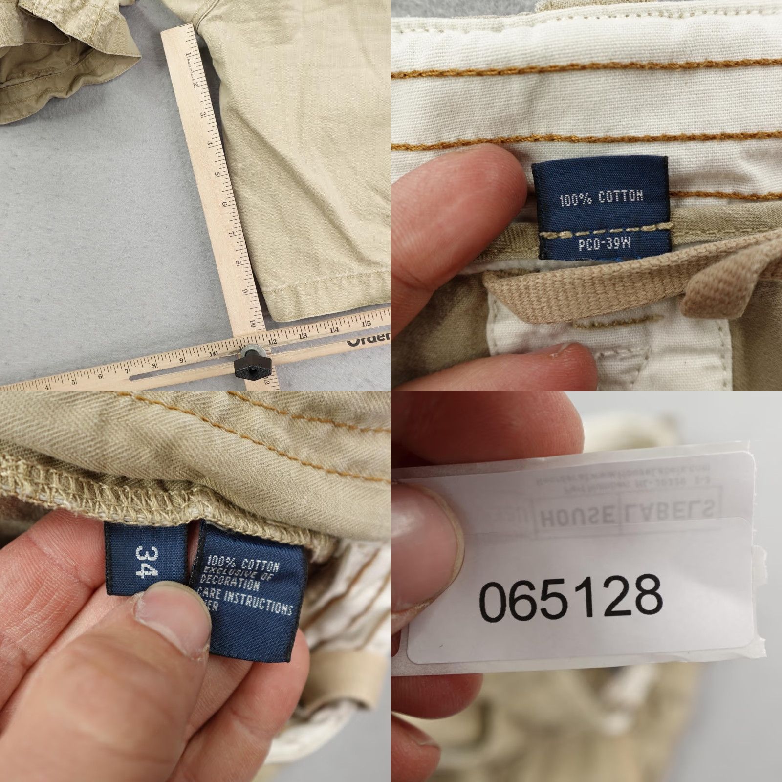 Polo Ralph Lauren VINTAGE Polo Ralph Lauren Shorts Cargo Paratrooper Military Drawstring Mens 34 Beige Outdoor Herringbone Pockets Adjustable Waist 10" Inseam Mens Size US S / EU 44-46 / 1 - 8 Thumbnail