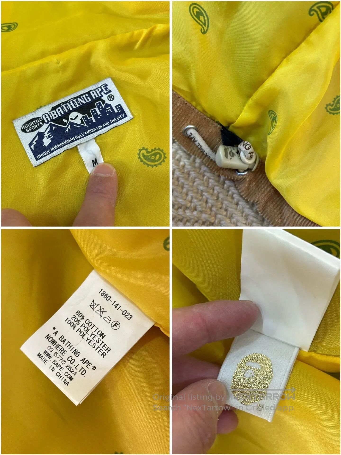 Bape BAPE Early Corduroy Heavyweight Jacket. Size US M / EU 48-50 / 2 - 9 Thumbnail