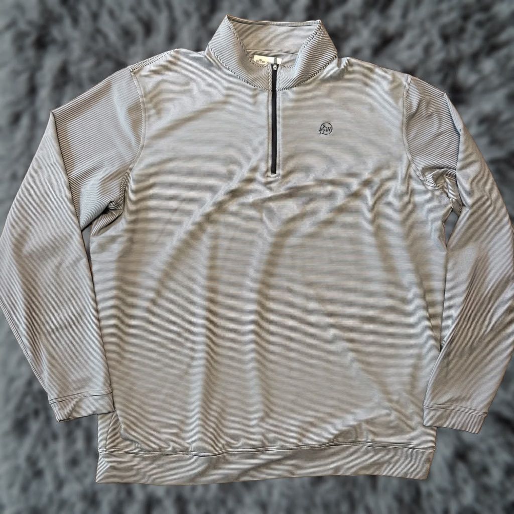 Peter Millar Peter Millar Maker's Mark Bourbon 1/4 Zip Pullover Shirt Men XXL Black White SIV Size US XXL / EU 58 / 5 - 1 Thumbnail