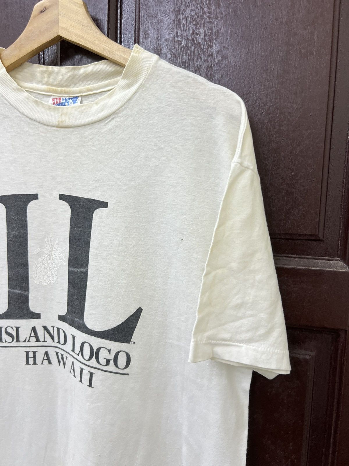Hanes Vintage Thrashed 90s Hanes Tag Island Logo Hawaii Tee Size US M / EU 48-50 / 2 - 3 Thumbnail