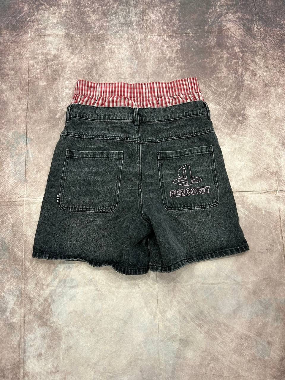 Other Heaven Can Wait “Percocet” Denim Shorts Size L Size US 32 / EU 48 - 6 Thumbnail