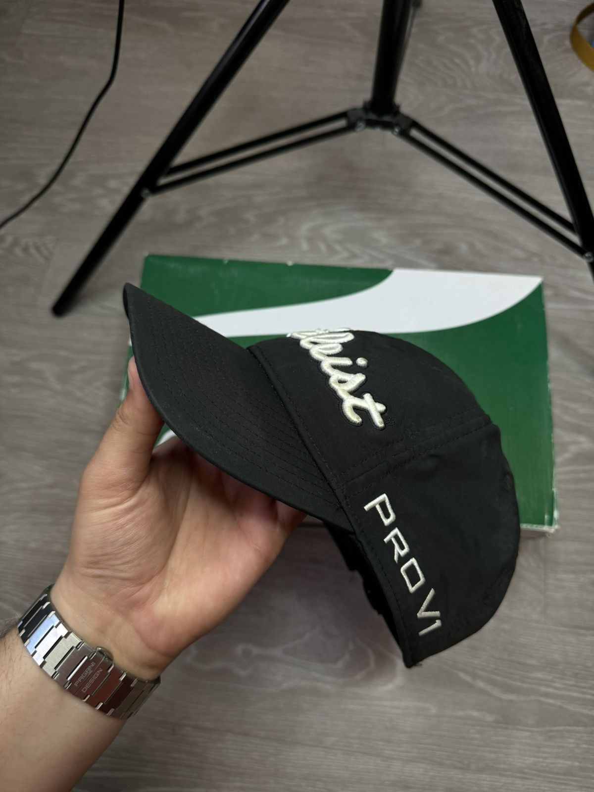 Footjoy × Japanese Brand × Titleist Titleist ProV1 FootJoy Golfing Logos Grey Adjustable Hat Size ONE SIZE - 2 Thumbnail