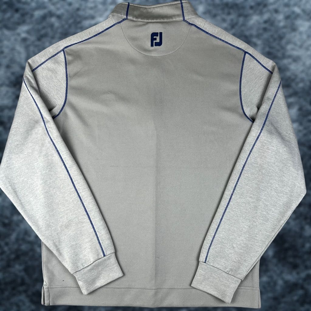 Footjoy FootJoy Golf Quarter Zip Stretch Performance Pullover Medium Mens Grey Active Shirt Size US M / EU 48-50 / 2 - 1 Thumbnail