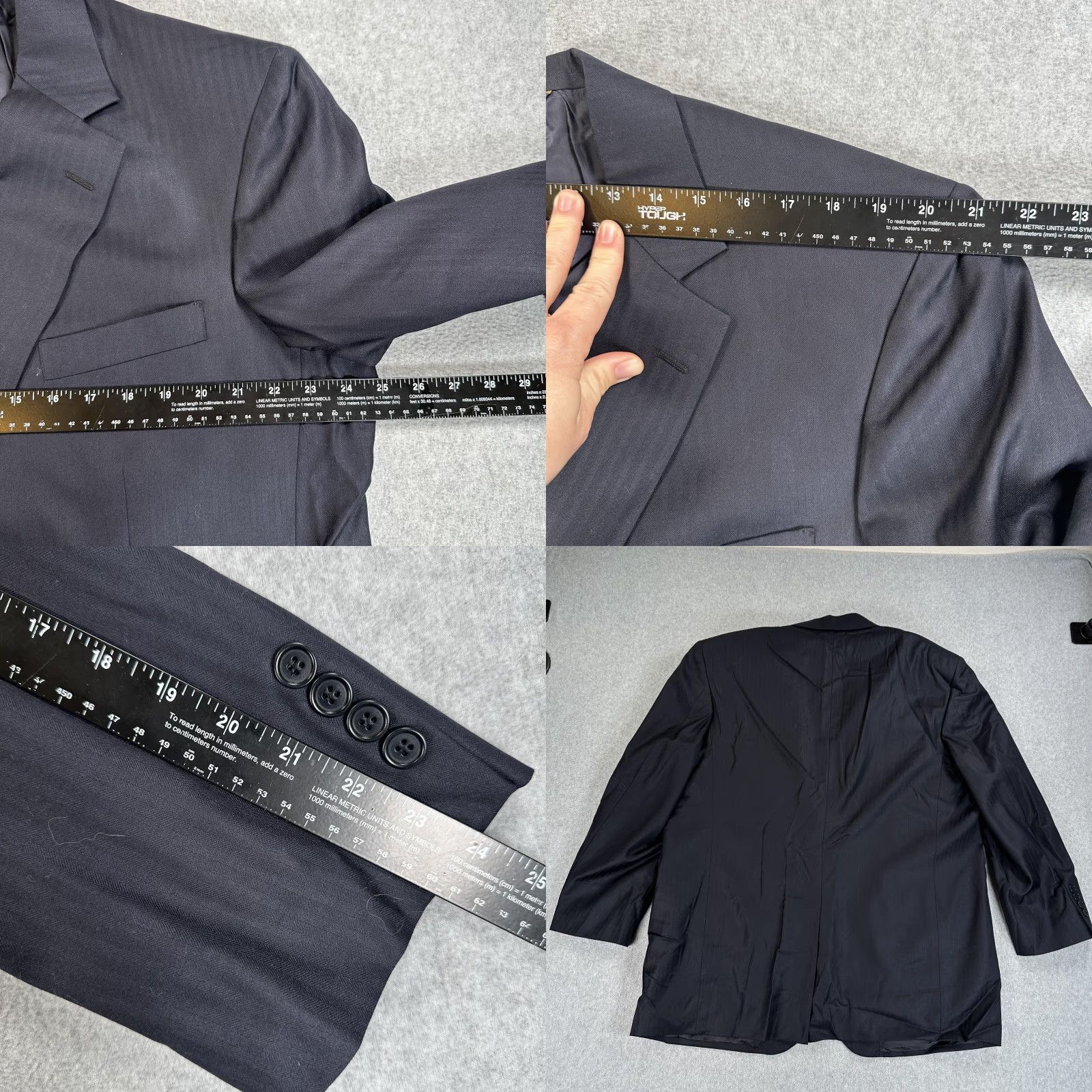 Brooks Brothers Brooks Brothers Blazer Sport Coat Mens 46 Blue Wool Loro Piana Two Button Size 46R - 8 Thumbnail