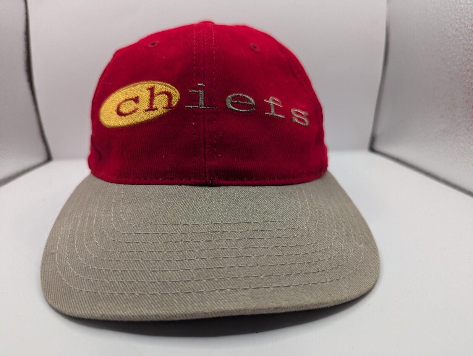 Designer NFL Kansas City Chiefs Embroidered Khaki nap Button Back Size ONE SIZE - 1 Thumbnail