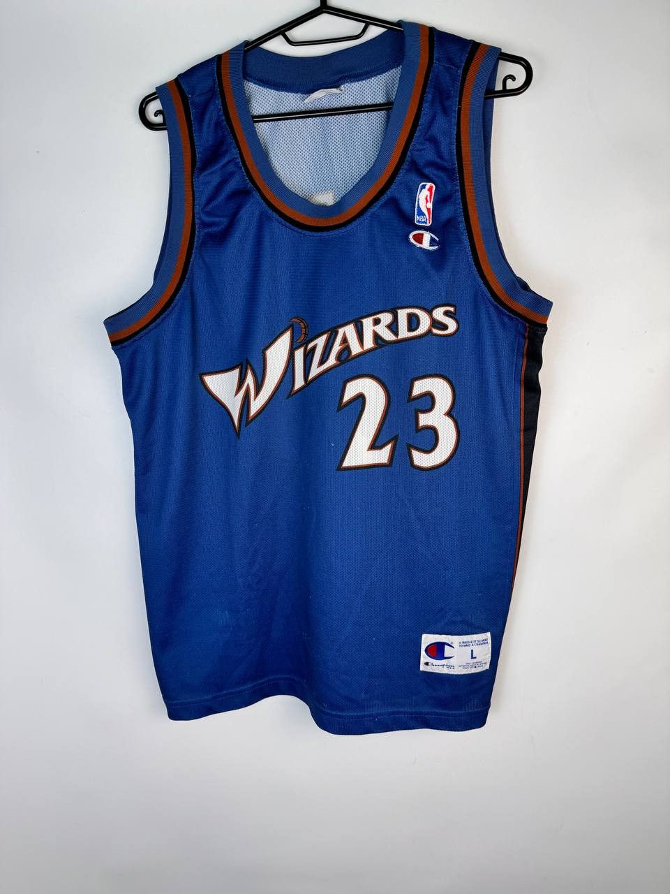 NBA × Vintage MICHAEL JORDAN WASHINGTON WIZARDS JERSEY CHAMPION MENS Size US L / EU 52-54 / 3 - 1 Thumbnail