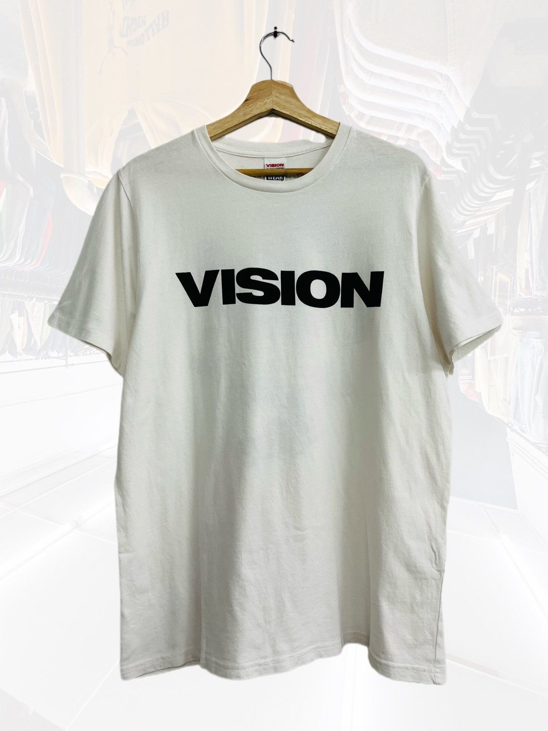 Vintage × Vision Streetwear VINTAGE Y2K VISION STREETWEAR ALL LOGO TEE Size US L / EU 52-54 / 3 - 2 Thumbnail
