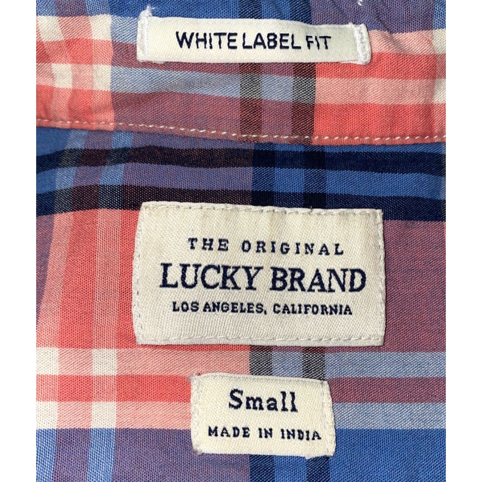 Lucky Brand Lucky Brand Mens Plaid Shirt Button-Up Long Sleeve Size S Multicolor Colorful Casual Cotton Regular Knit? Wait Size US S / EU 44-46 / 1 - 6 Thumbnail