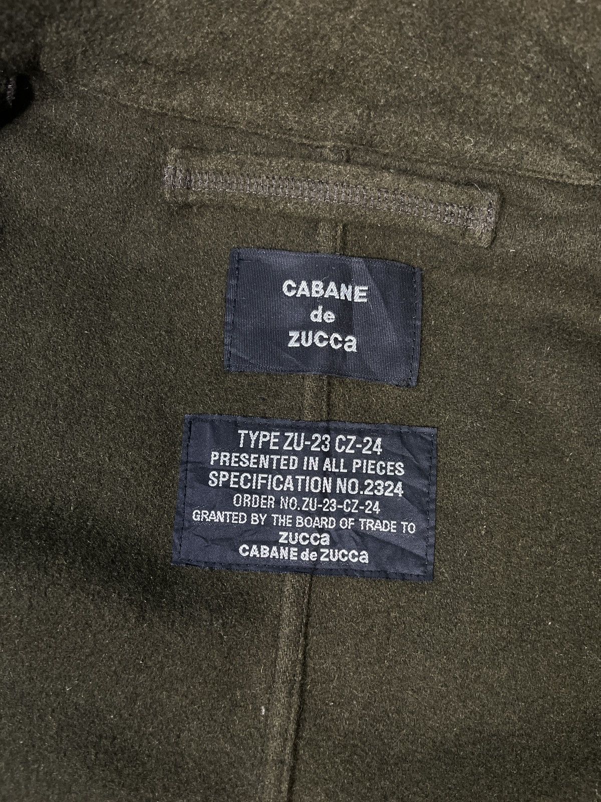 CABANE de ZUCCa × Zucca Cabane de Zucca Utility Military Wool Jacket Type ZU-23 CZ24 Size US M / EU 48-50 / 2 - 16 Thumbnail
