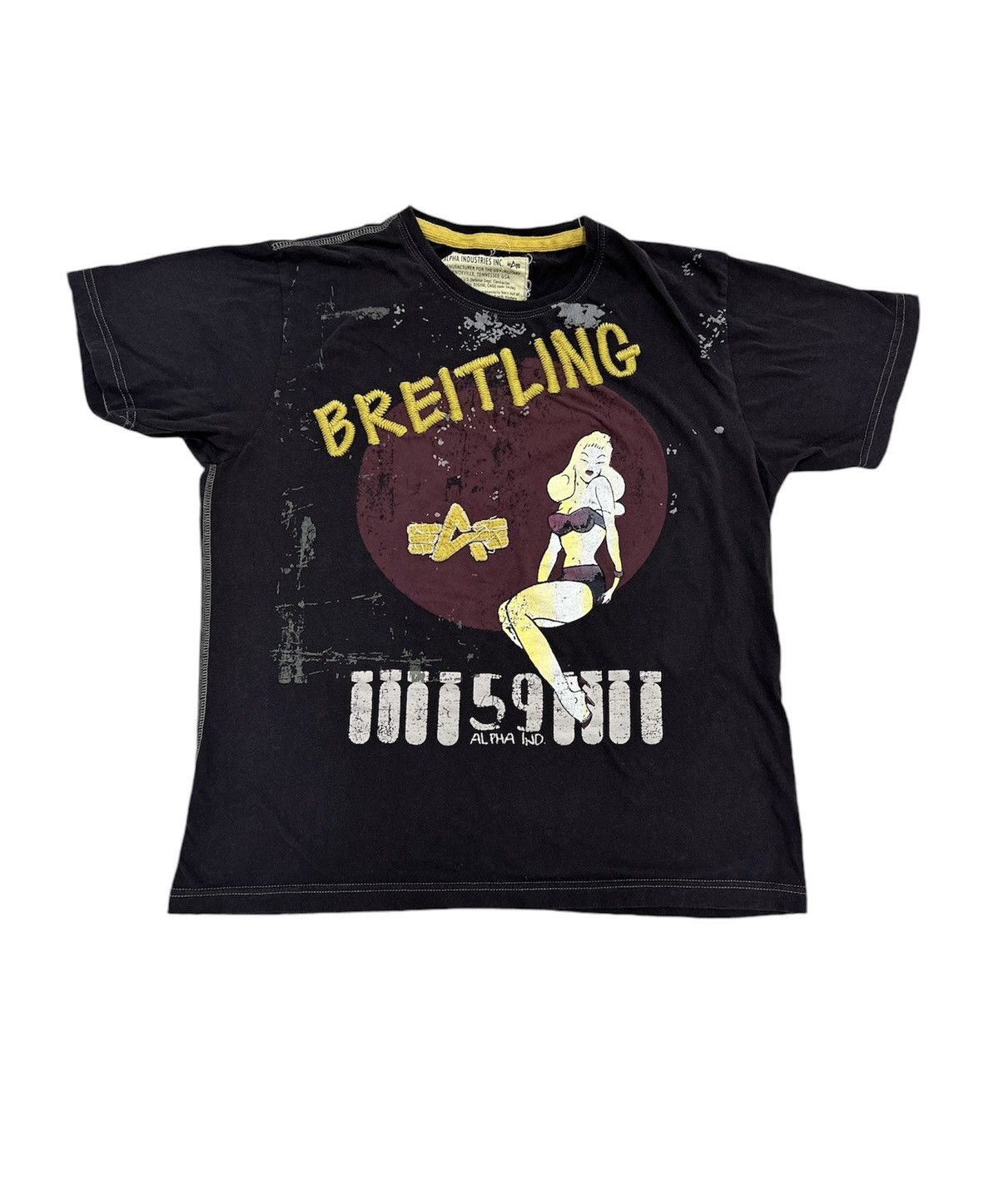 Alpha Industries Alpha Industries Shirt Breitling Embroidery Design Size US L / EU 52-54 / 3 - 1 Thumbnail