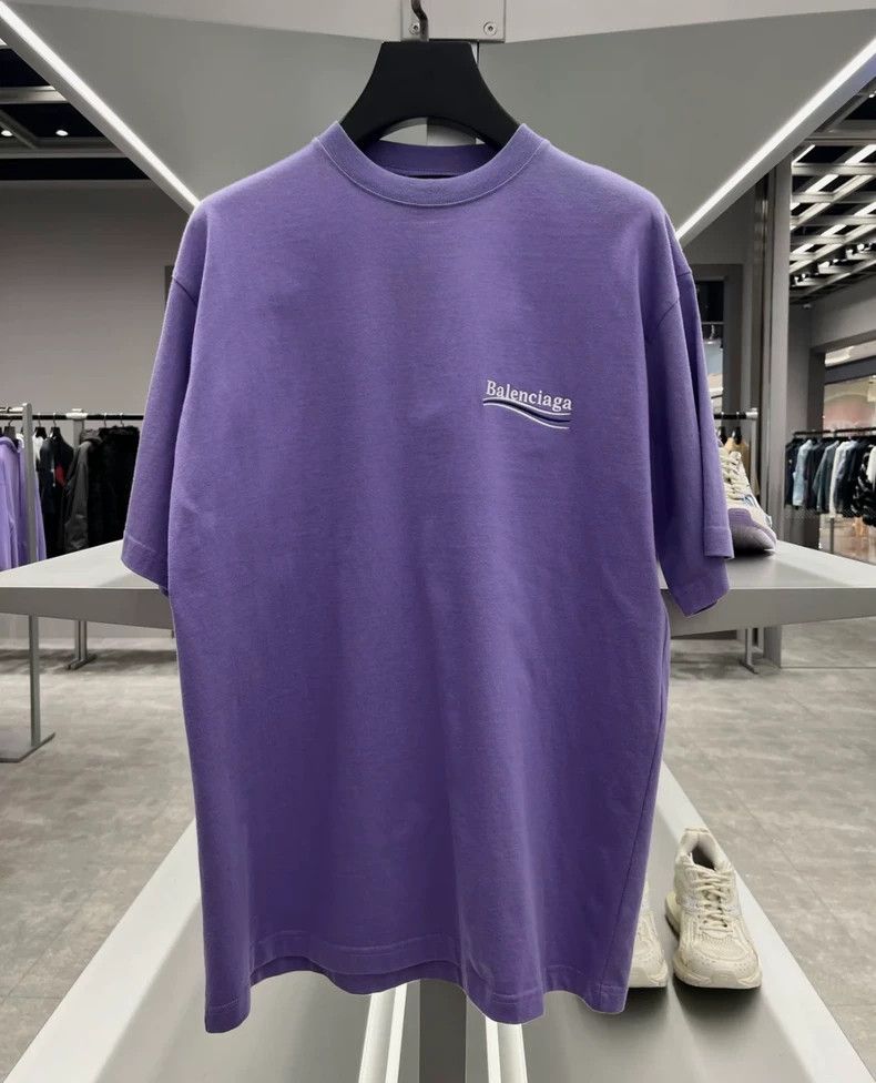 Balenciaga Balenciaga Wave Cola Embroidered Logo Short Sleeve T-Shirt Size US S / EU 44-46 / 1 - 1 Thumbnail