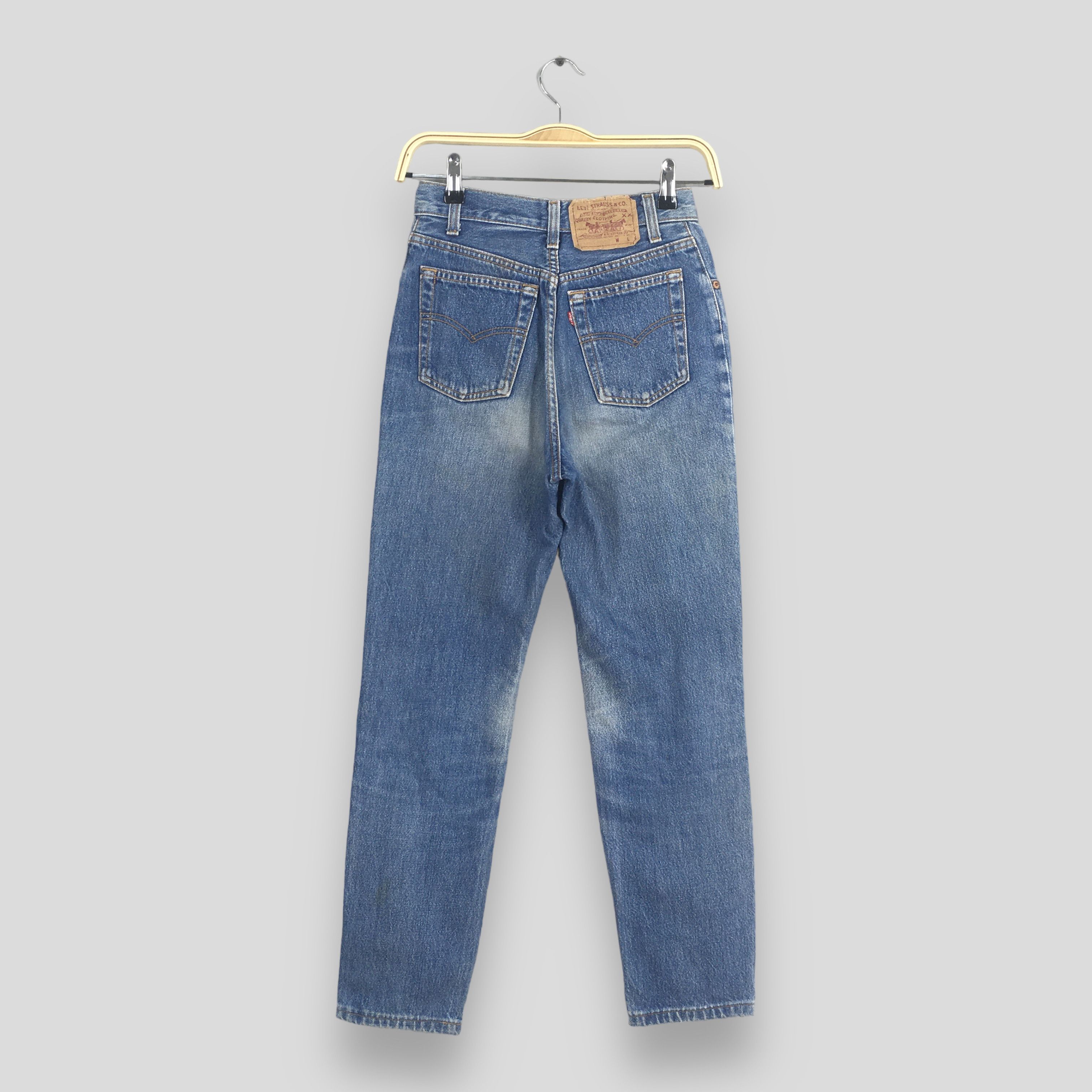 Levi's Size 23x27 Vintage 80s Levi's 501 Faded Blue Jeans S582 Size 23" - 10 Thumbnail