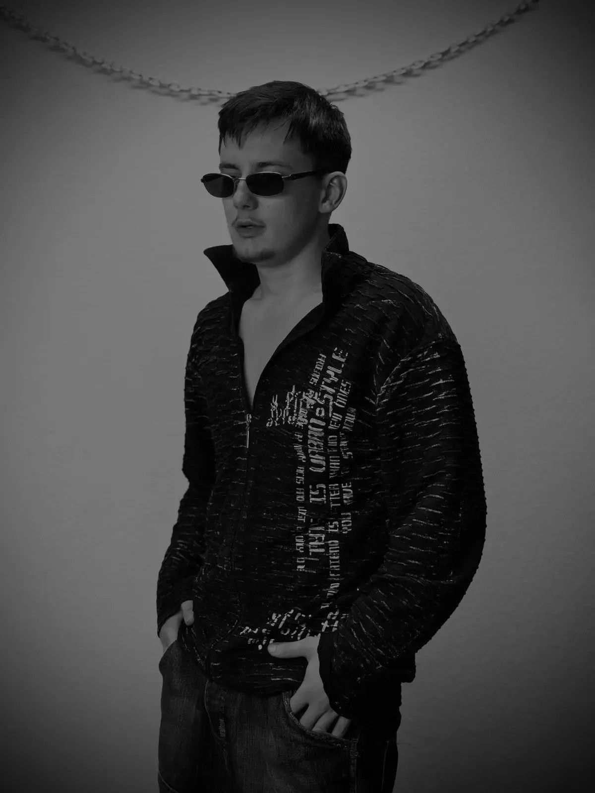 Designer × Vintage VINTAGE SWEATER AVANT GARDE IF SIX WAS NINE STYLE GOTHIC Size US L / EU 52-54 / 3 - 7 Thumbnail